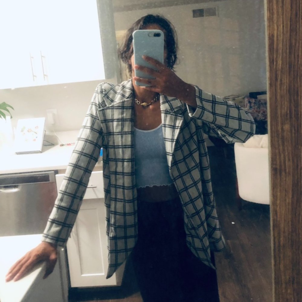 Knit Printed Blazer Size XS